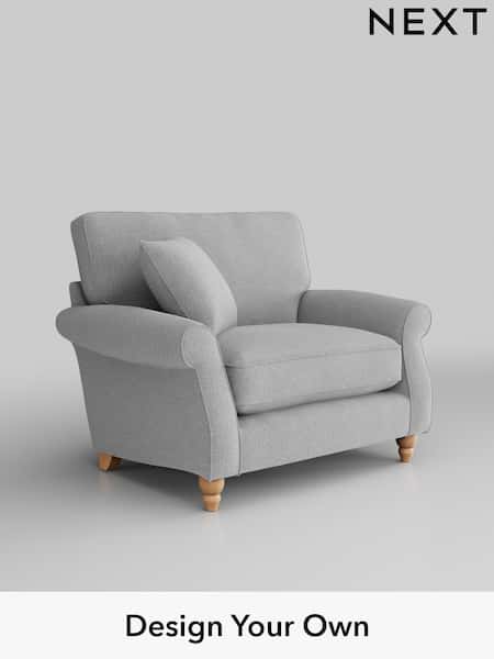 Tweedy Blend Easy Clean/Light Silver Grey Ashford Relaxed Sit (W46048) | £925