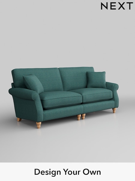 Tweedy Chenille/Dark Teal Green Ashford Relaxed Sit (W46052) | £1,425