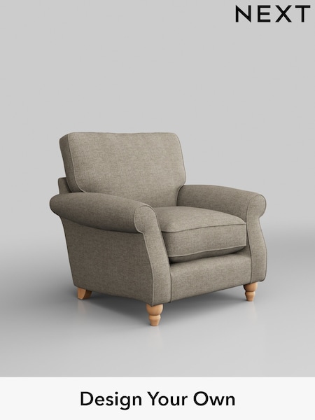 Woven Chenille Easy Clean/Mid Natural Ashford Relaxed Sit (W46061) | £925