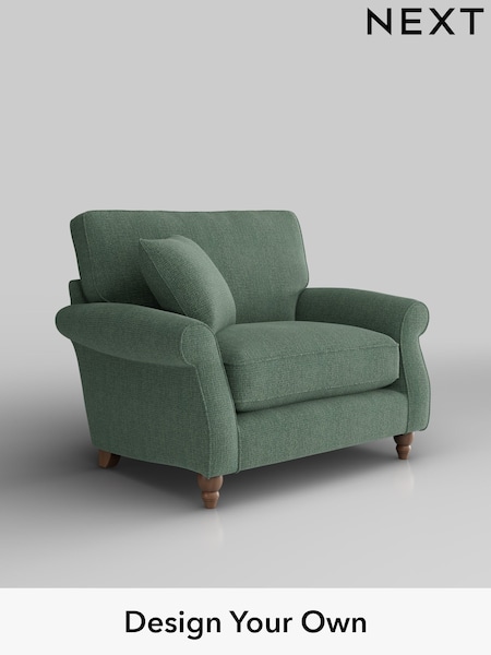 Chunky Texture/Mid Forest Green Ashford Relaxed Sit (W46075) | £1,025
