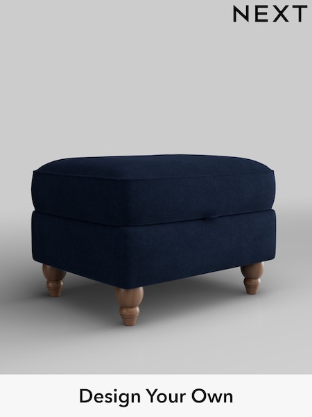 Luxe Chenille/Navy Blue Ashford Relaxed Sit (W46081) | £550