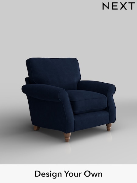 Luxe Chenille/Navy Blue Ashford Relaxed Sit (W46081) | £1,025