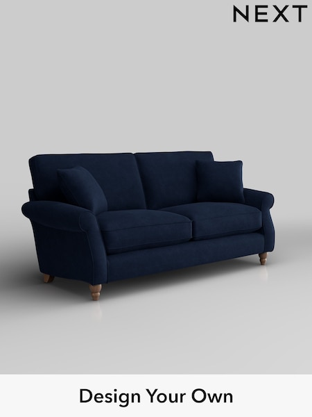 Luxe Chenille/Navy Blue Ashford Relaxed Sit (W46081) | £1,525
