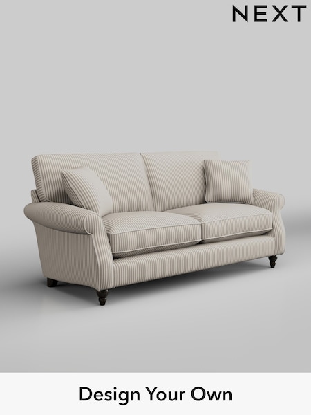 Chenille Stripe/Natural Ashford Relaxed Sit (W46086) | £1,425