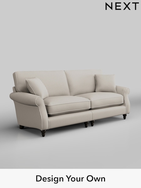 Chenille Stripe/Natural Ashford Relaxed Sit (W46086) | £1,525
