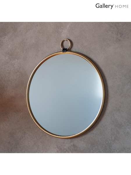 Gallery Home Gold Baystone Round Mirror (W46104) | £65