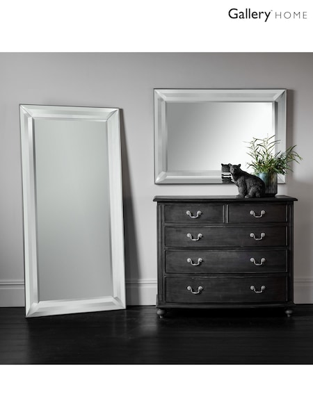 Gallery Home Silver Modesto Mirror (W46130) | £144