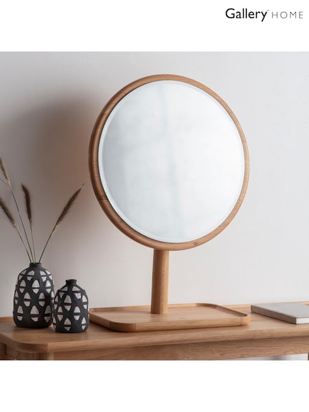 Gallery Home Light Wood Kingsley Dressing Mirror (W46132) | £144