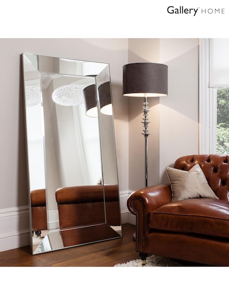 Gallery Home Silver Vassel Leaner Mirror (W46142) | £270