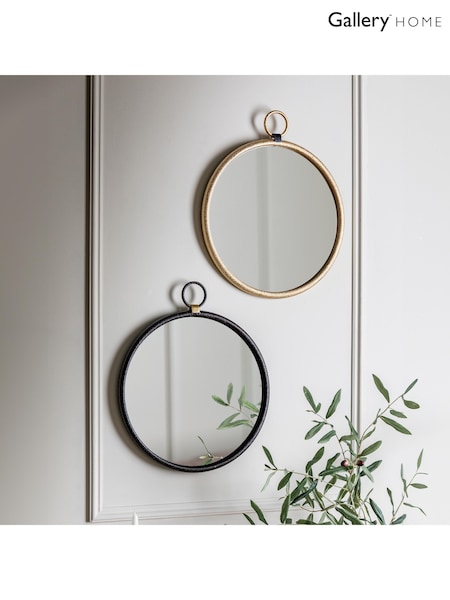Gallery Home Gold Baystone Round Mirror (W46144) | £45