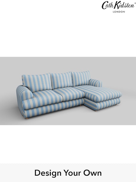 Canopy Stripe/Dreamer Blue Mallow By Cath Kidston (W46235) | £2,399
