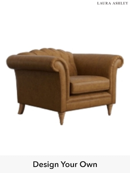 Bronington Leather/Tan Gloucester Buttoned Leather By Laura Ashley (W46287) | £1,550