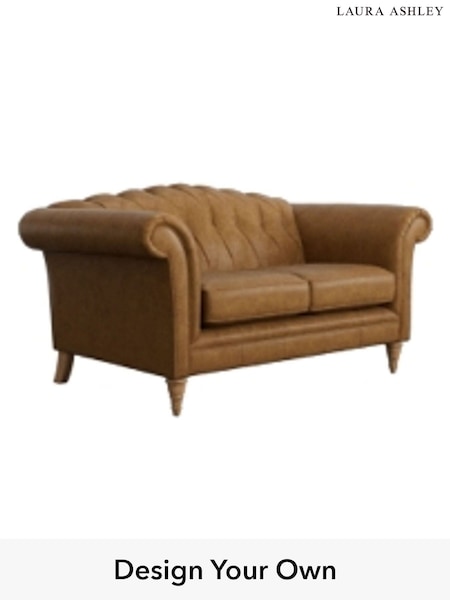 Bronington Leather/Tan Gloucester Buttoned Leather By Laura Ashley (W46287) | £2,050