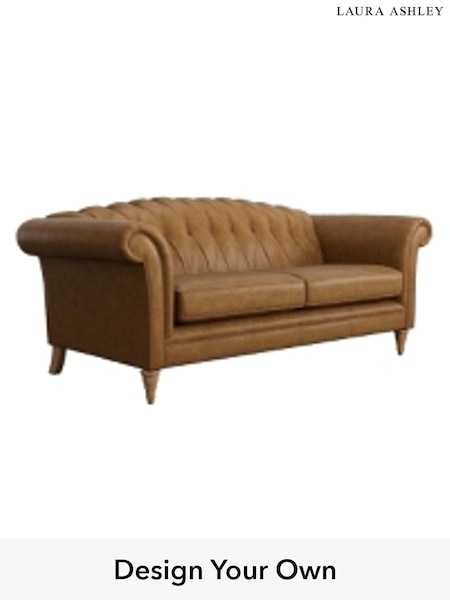Bronington Leather/Tan Gloucester Buttoned Leather By Laura Ashley (W46287) | £2,350
