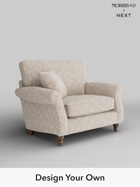 Mallow by Morris and Co/Linen Natural Ashford (W46294) | £1,175