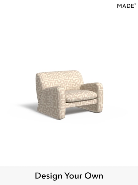 Clyde Abstract/Light Oatmeal Natural Romana By Made (W46323) | £850