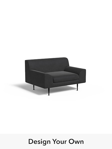 Matt Velvet Easy Clean/Charcoal Grey Judd By Made (W46326) | £699
