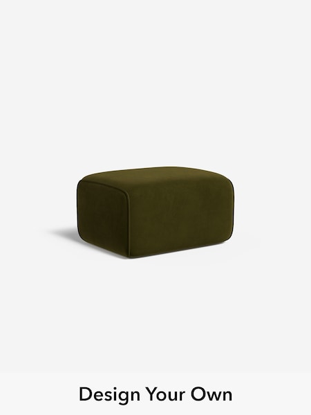 Matt Velvet Easy Clean/Deep Olive Green Avalon By Made (W46336) | £325