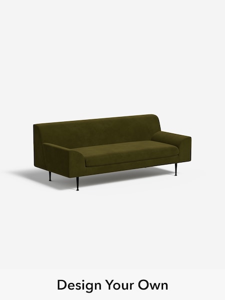 Matt Velvet Easy Clean/Deep Olive Green Judd By Made (W46337) | £950