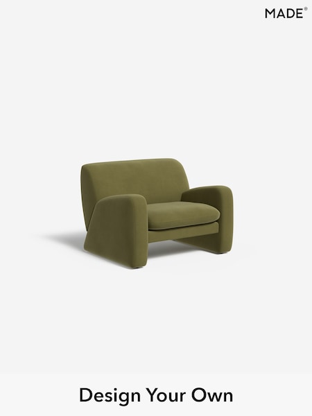 Matt Velvet Easy Clean/Fern Green Romana By Made (W46342) | £799