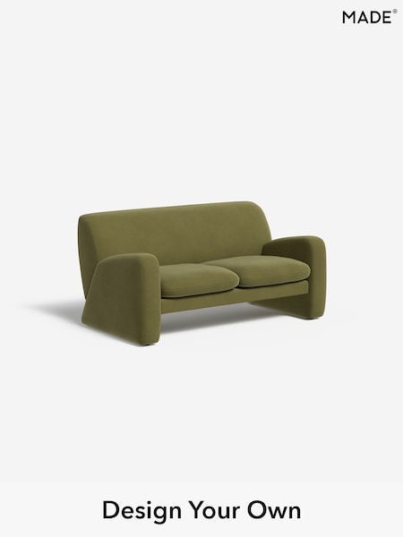 Matt Velvet Easy Clean/Fern Green Romana By Made (W46342) | £999