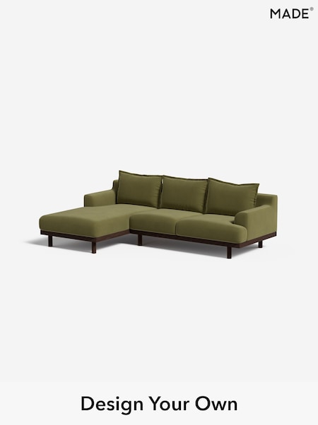 Matt Velvet Easy Clean/Fern Green Turin By Made (W46343) | £1,999
