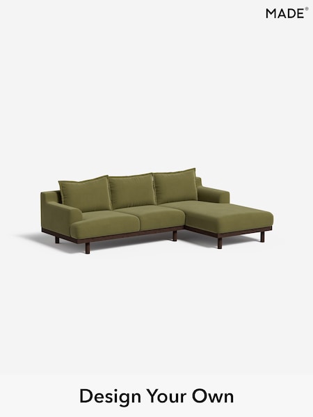 Matt Velvet Easy Clean/Fern Green Turin By Made (W46343) | £1,999