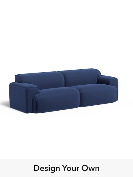 Matt Velvet Easy Clean/Navy Blue Avalon By Made (W46344) | £1,399