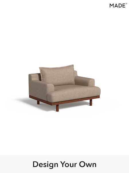 Soft Chenille Easy Clean/Taupe Natural Turin By Made (W46349) | £850