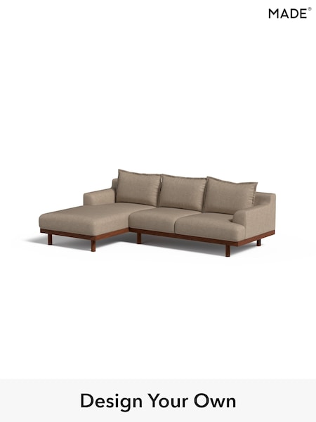 Soft Chenille Easy Clean/Taupe Natural Turin By Made (W46349) | £2,099