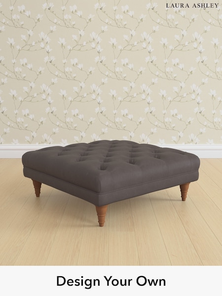 Bronington Leather/Pewter Grey Gloucester Buttoned Leather By Laura Ashley (W46350) | £775