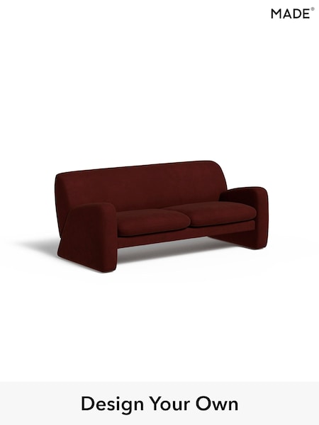 Matt Velvet Easy Clean/Rust Red Romana By Made (W46351) | £1,099