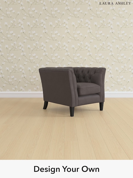 Bronington Leather/Pewter Grey Chatsworth Buttoned Leather By Laura Ashley (W46352) | £1,600