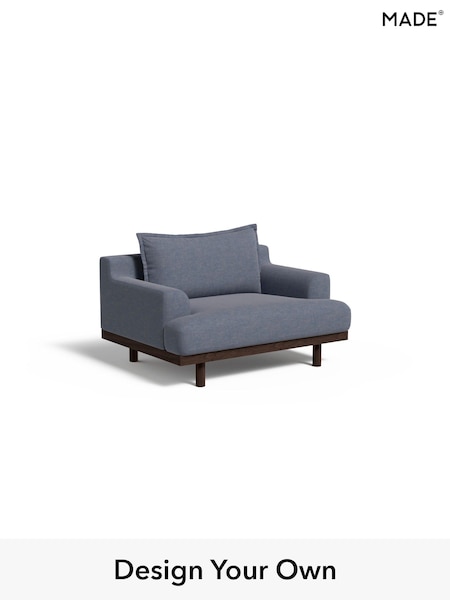 Soft Chenille Easy Clean/Denim Blue Turin By Made (W46355) | £850