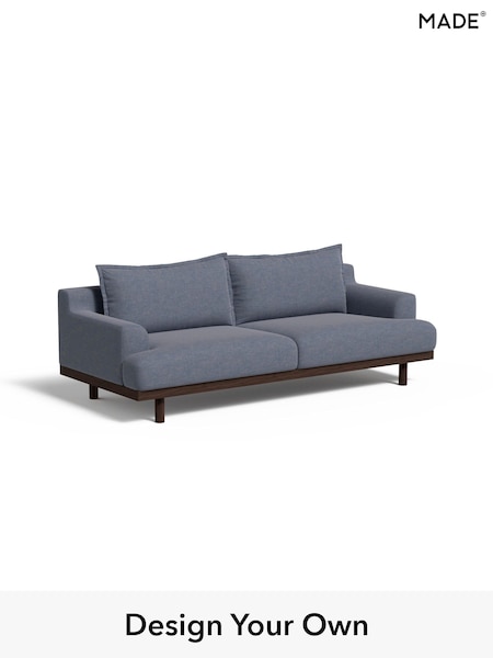 Soft Chenille Easy Clean/Denim Blue Turin By Made (W46355) | £1,325