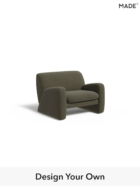 Soft Touch Boucle/Forest Green Romana By Made (W46367) | £799