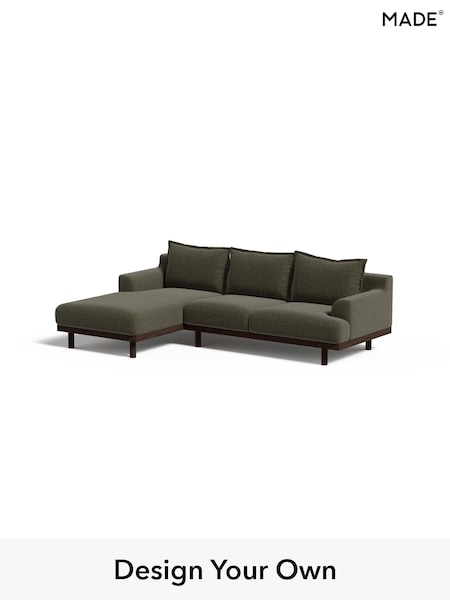 Soft Touch Boucle/Forest Green Turin By Made (W46374) | £1,999