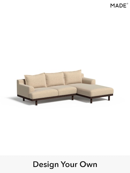 Soft Touch Boucle/Natural Linen Turin By Made (W46380) | £1,999