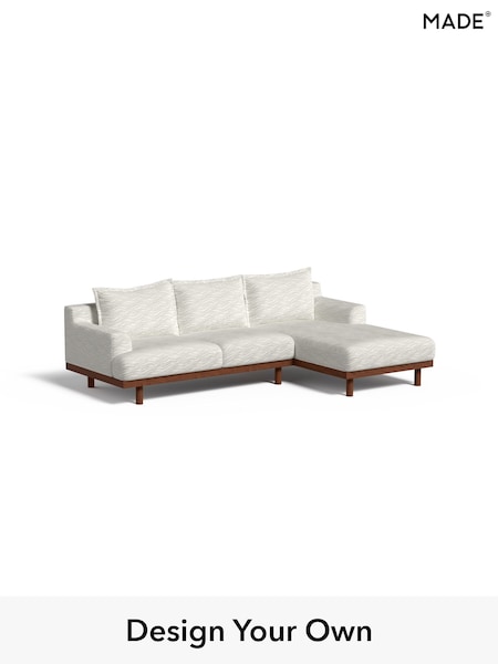 Textured Wave Boucle/Soft White Turin By Made (W46389) | £2,199