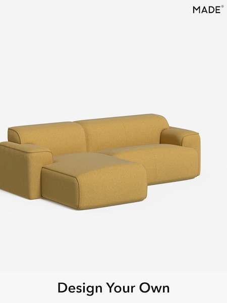 Textured Woven/Warm Ochre Avalon By Made (W46399) | £1,699