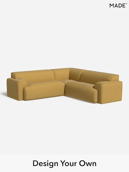 Textured Woven/Warm Ochre Avalon By Made (W46399) | £2,399