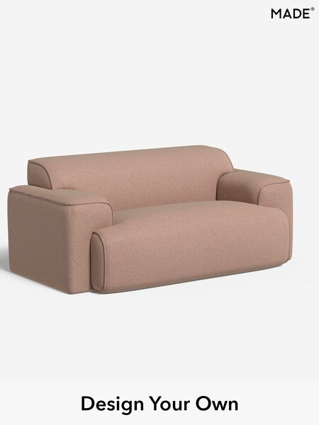 Textured Woven/Plaster Pink Avalon By Made (W46400) | £1,025