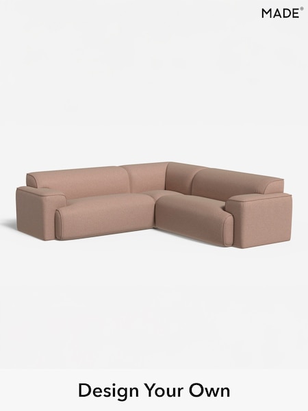 Textured Woven/Plaster Pink Avalon By Made (W46400) | £2,399