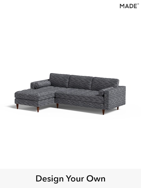 Textured Wave Boucle/Dark Ink Blue Scott By Made (W46423) | £1,975