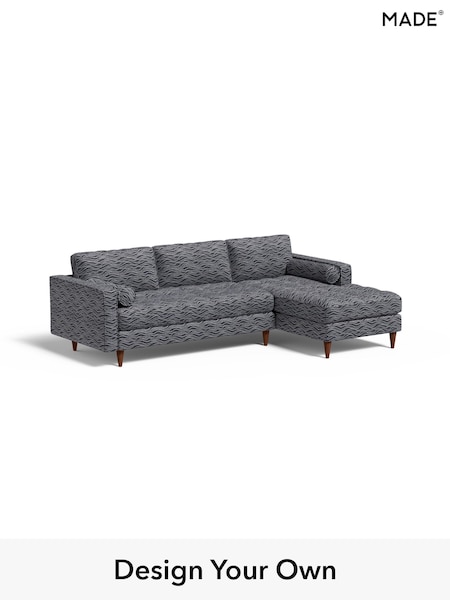 Textured Wave Boucle/Dark Ink Blue Scott By Made (W46423) | £1,975