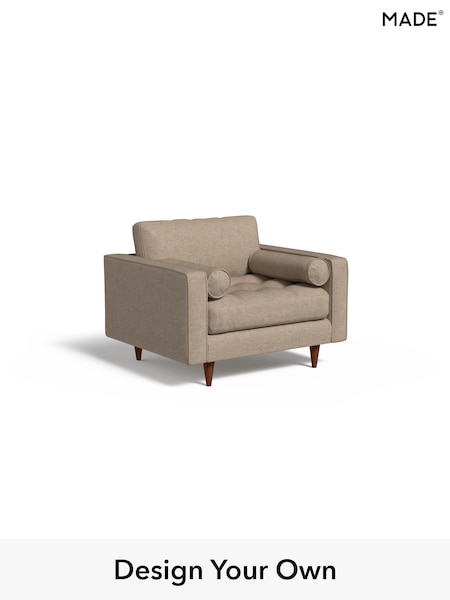 Soft Chenille Easy Clean/Taupe Natural Scott By Made (W46424) | £875