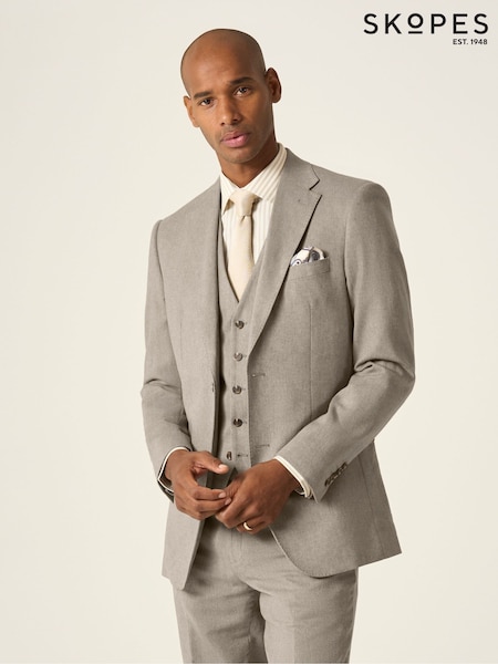 Skopes Natural Tailored Fit Calvados Linen Blend Suit Jacket (W46475) | £115