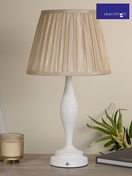 Searchlight Off White Rechargeable LED Touch Grace Table Lamp (W46480) | £35