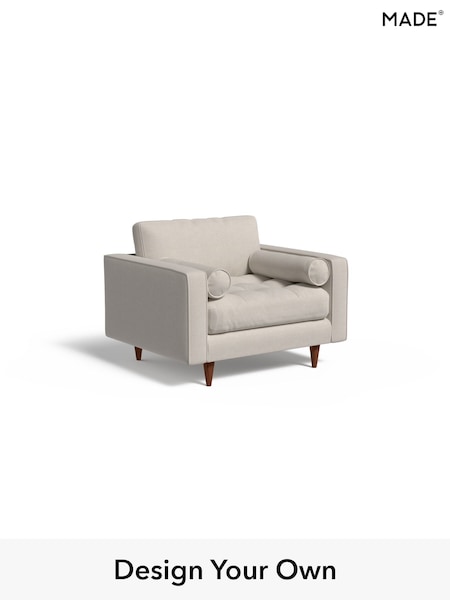 Textured Woven/Silver Grey Scott By Made (W46487) | £875