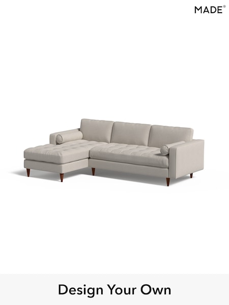 Textured Woven/Silver Grey Scott By Made (W46487) | £1,875